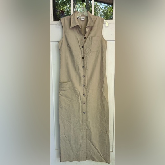 Vintage 90s DKNY Button-Down Dress – Size 6 - Picture 3 of 6